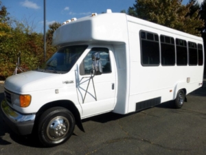 The White Mini Party Bus 2